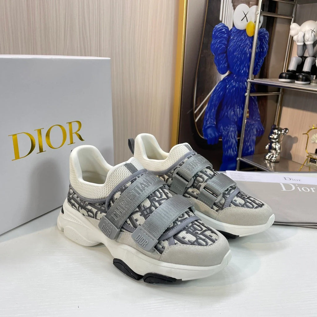 Luxury old flower siLer-grey women's sports shoes 1024052907