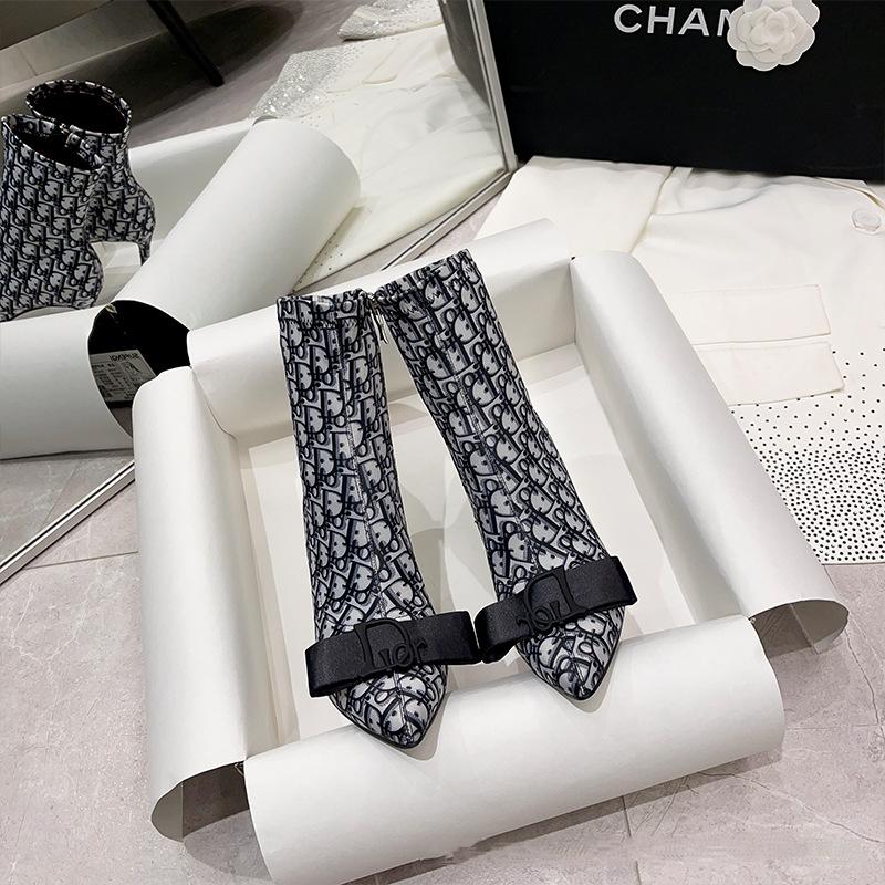 Fashion New Versatile High Heel Short Boots 1023120517