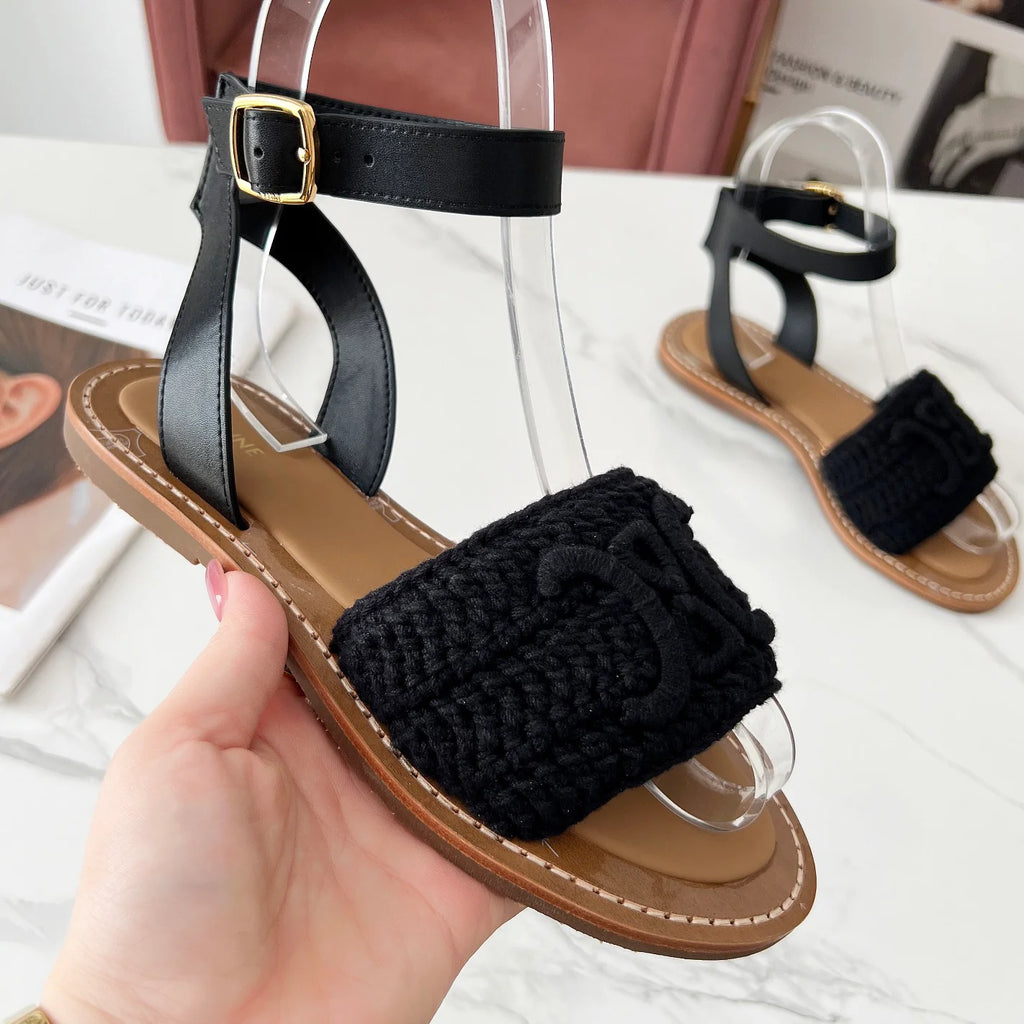 Classic Logo Woven Sandals 1025070208