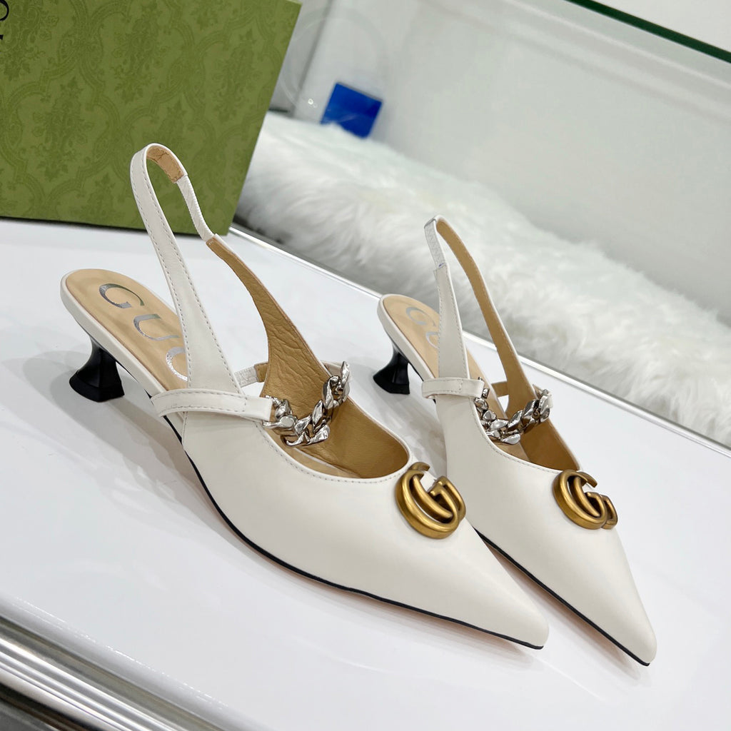 leather classic logo pumps XC0723042416