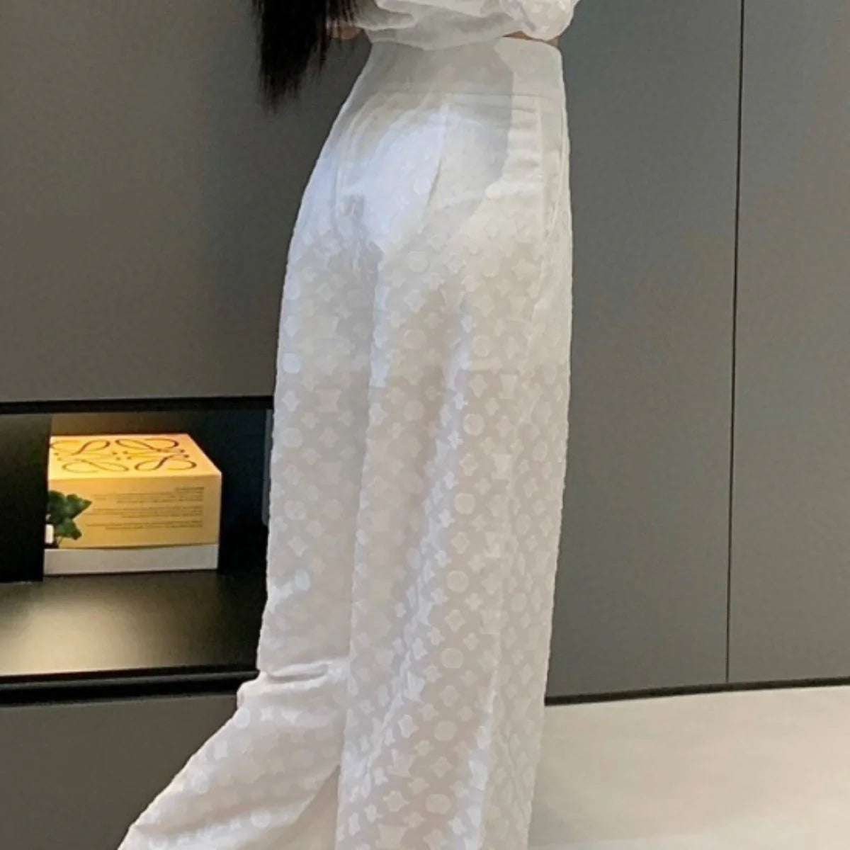 New Full Print Fashion Casual Western Style Wide Leg Pants 1024071524
