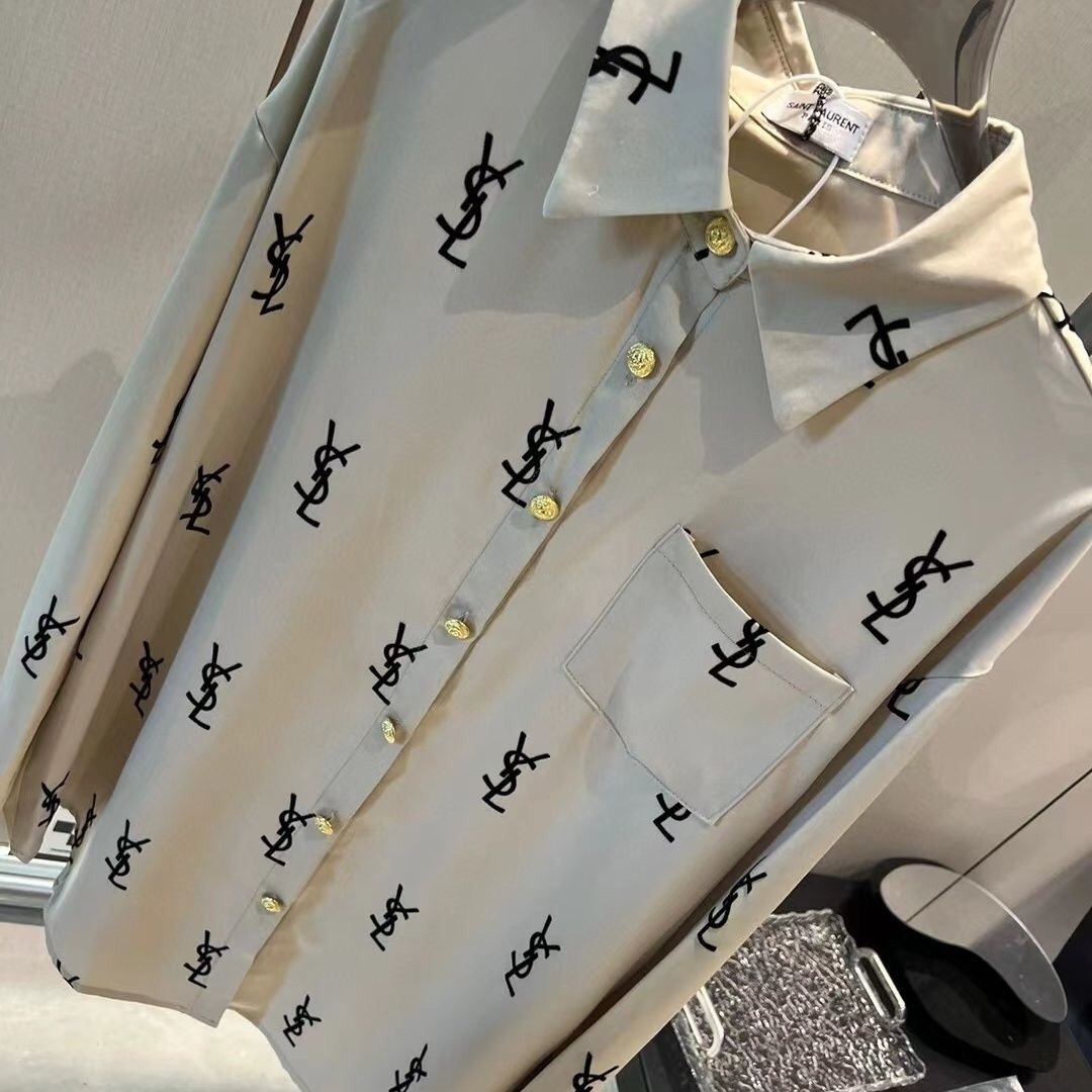 New fashion early autumn printed shirt 1023121107