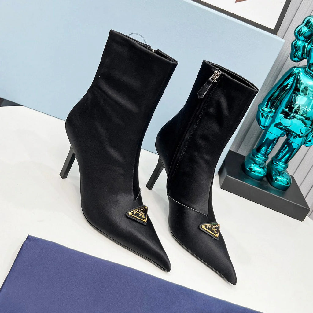 New Fashionable Thin Heel Pointed Short Boots 1024102402
