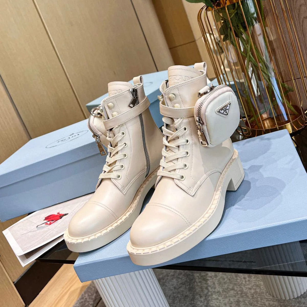 2023SSS launches P brand bag short boots XC0423081004