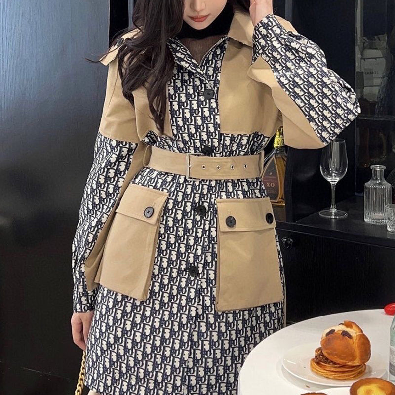 Fashion hooded long jacket PD1023101125