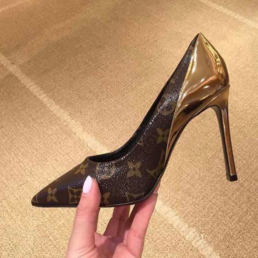 New fashionable and versatile presbyopia 7.5cm high heels 1024022118