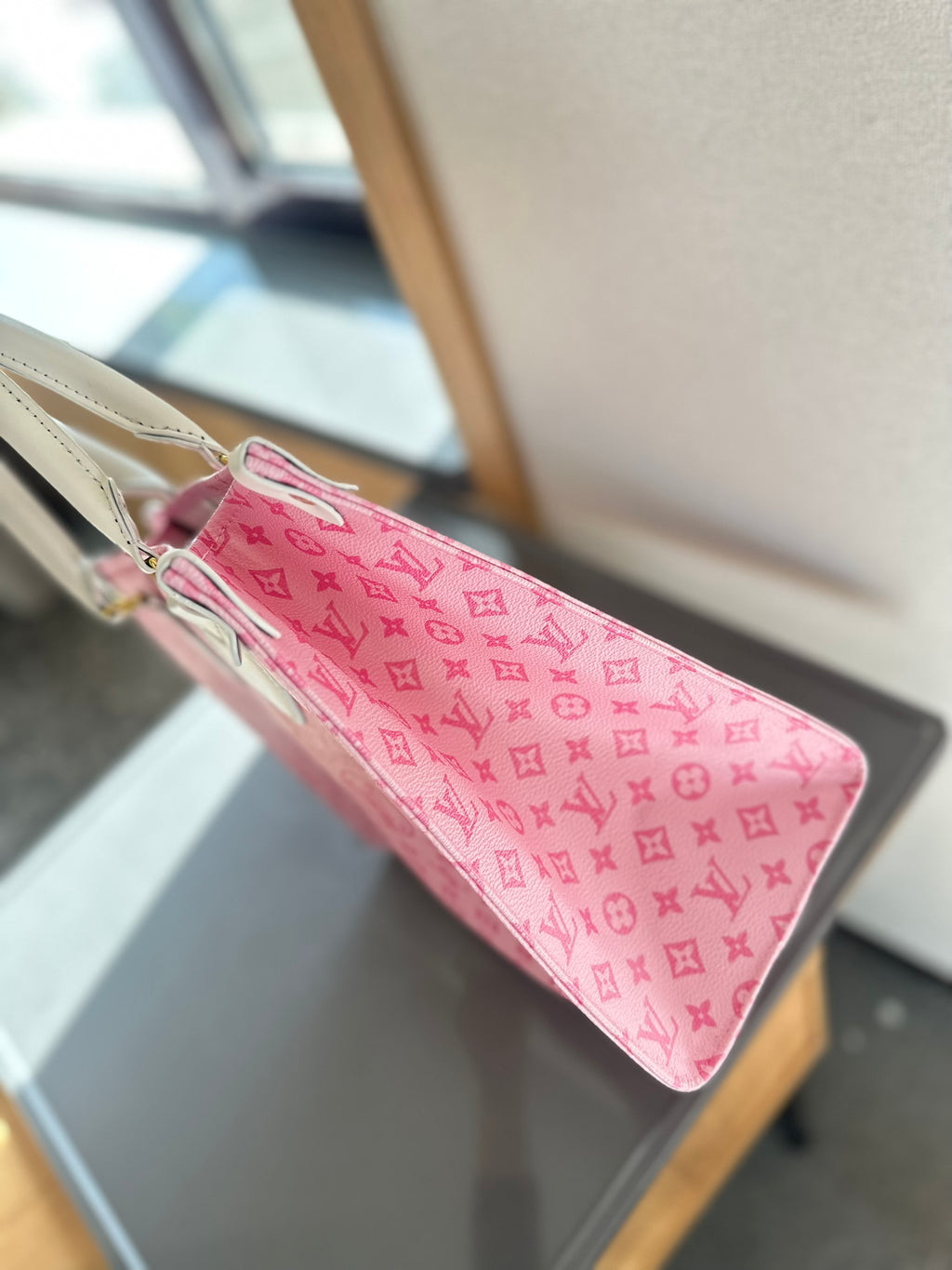V fashion printed tote bag 0724041101