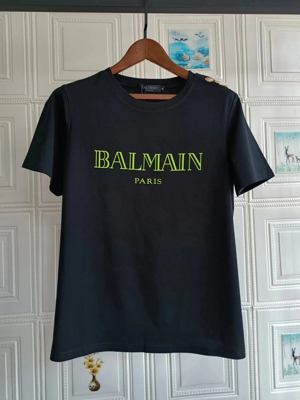 New Short Sleeve Bronzing Letter Cotton Loose T-Shirt 1024071806