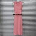 Fashionable Versatile Knitted Vest Dress 1025022811