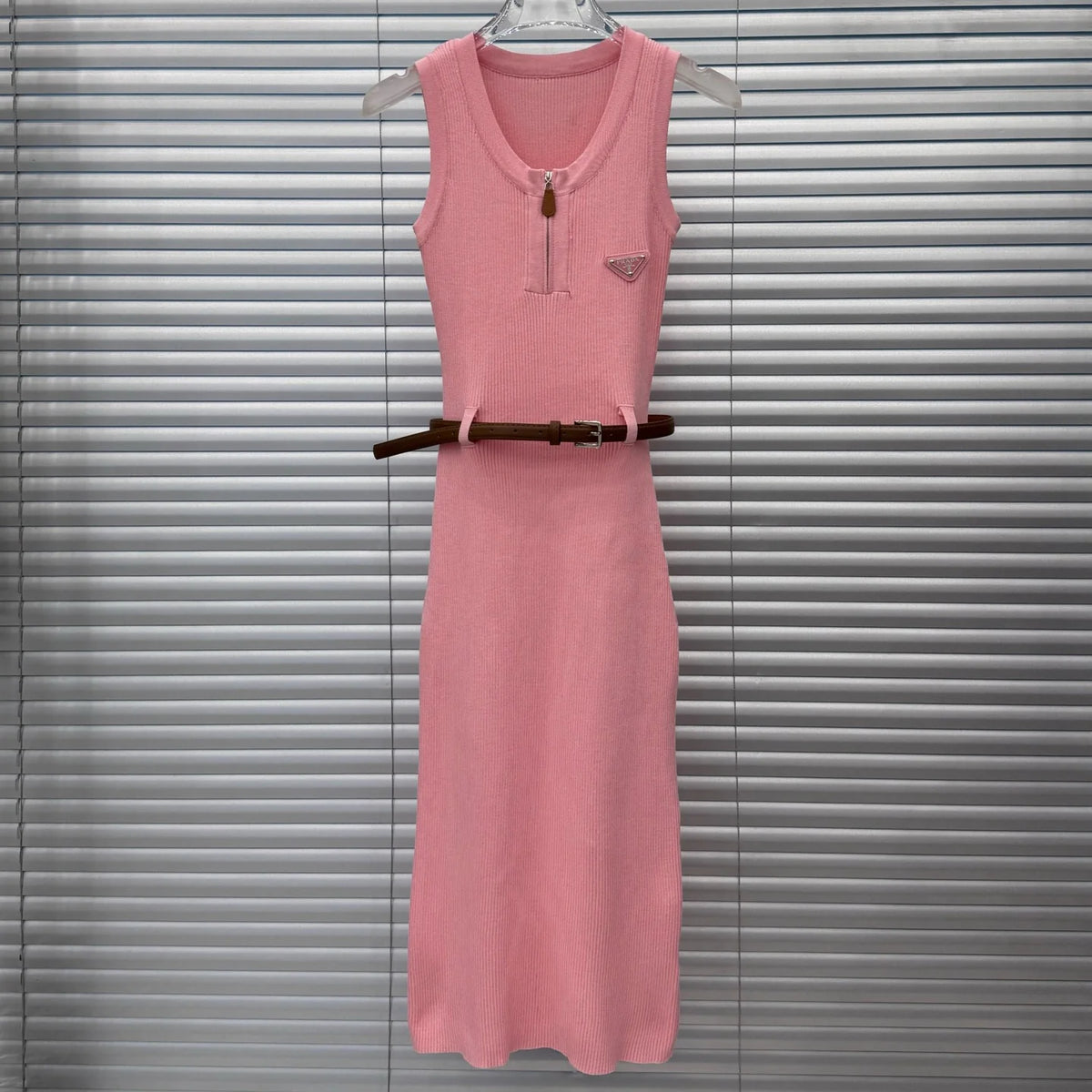 Fashionable Versatile Knitted Vest Dress 1025022811