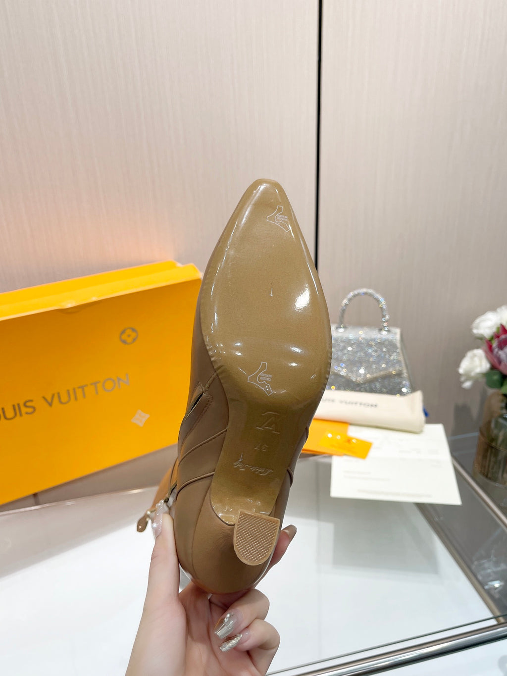 L new fashion 6.5cm leather boots 0724102307
