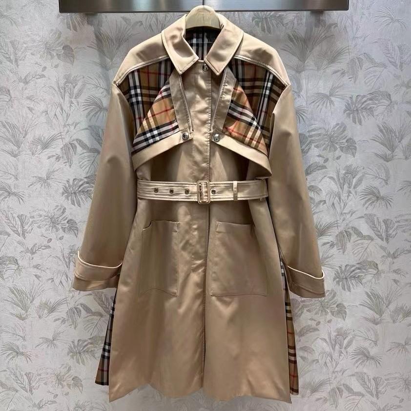 New Fashionable Khaki Midlongth Trench Coat 1023121513