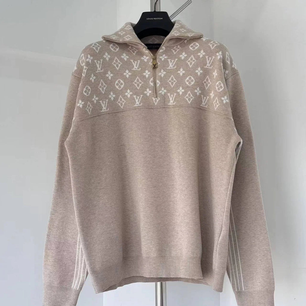 Jacquard half-knit sweater 1426010801