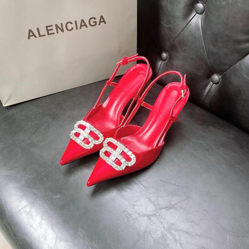 Fashion Rhinestone Toe Covered Sandals Pointed High Heels 1024070809