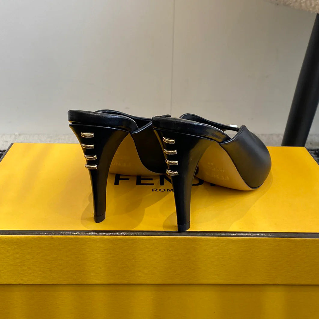 New round head fish mouth high heel sandals 1025050701