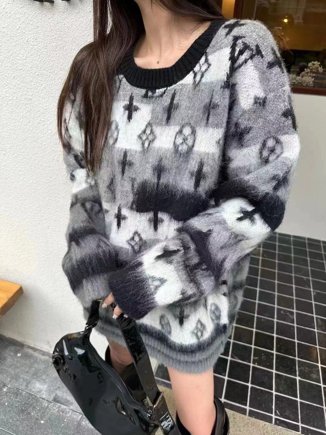 L autumn new wool round neck sweater XC24100306