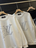 Small airplane print round neck sweatshirt XC0823092804