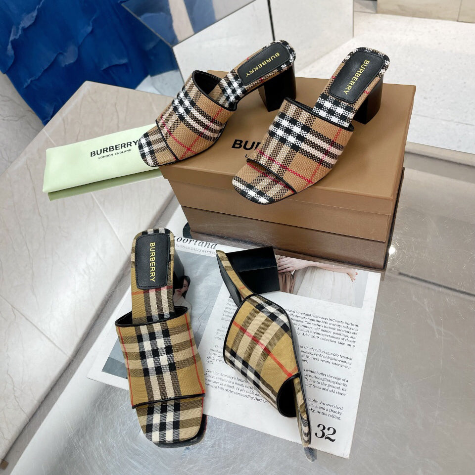 Thick heel sandals slippers 1824041116