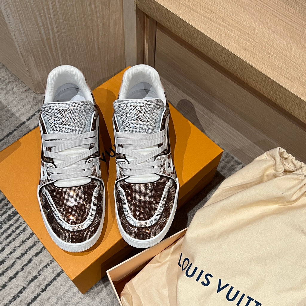 V-full diamond couple sneakers XC0723072508
