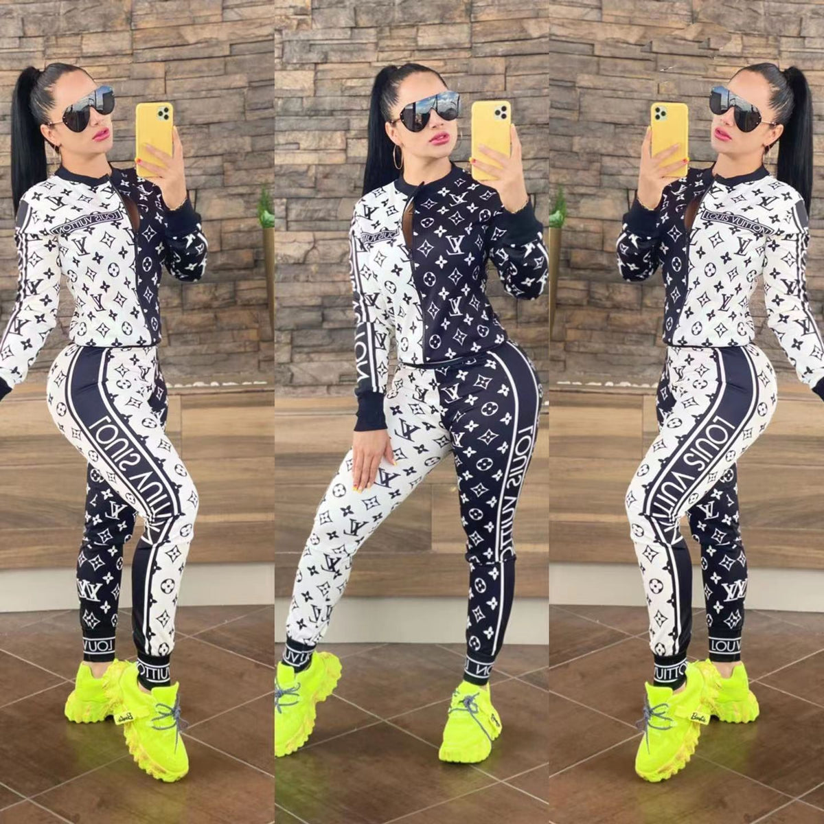 23 New fashion Women's color sports suit 05