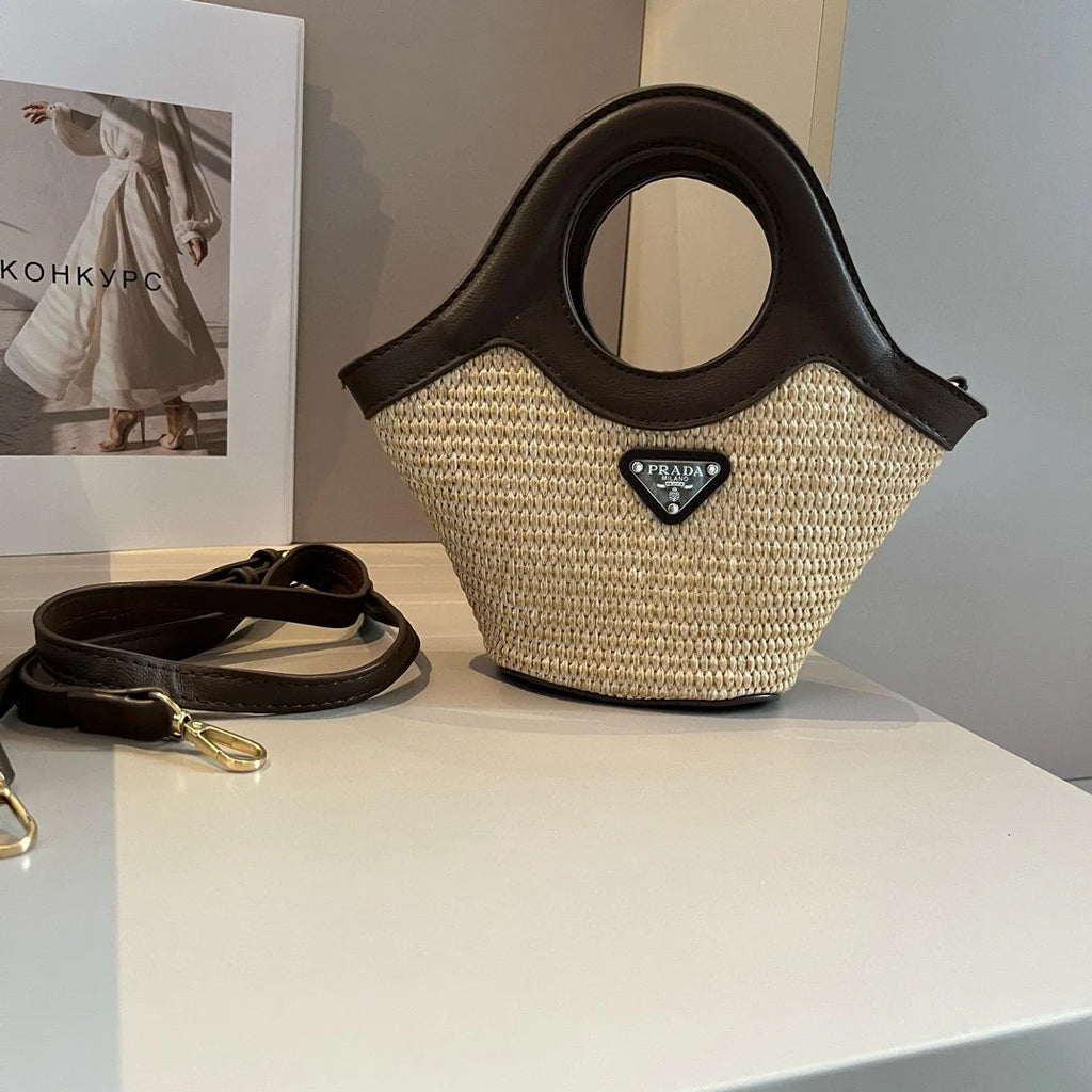 New Fashion Casual Woven Tote Bag 1024042302