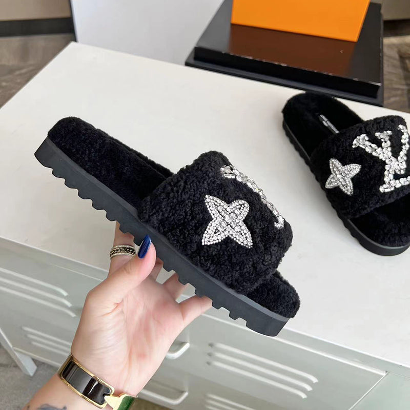 Fashion new wool slippers XC1023101627