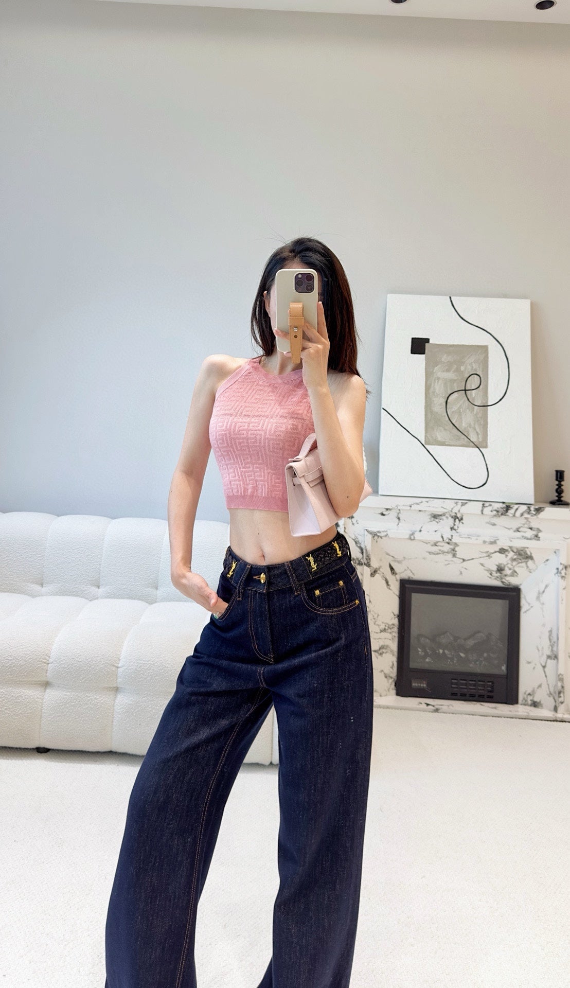 YS Fashion Denim Loose Pants0724101107