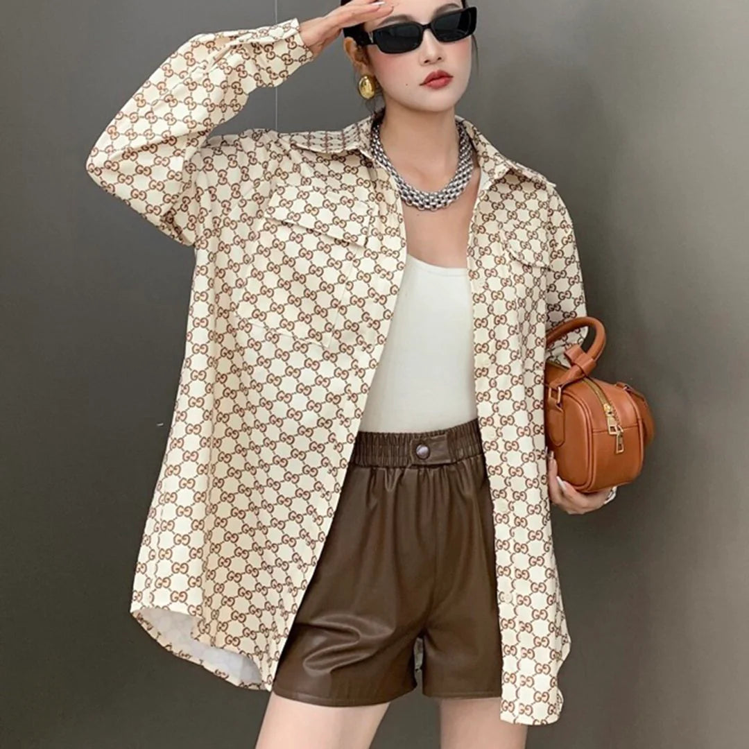 New fashion versatile casual shirt for women 1024010808