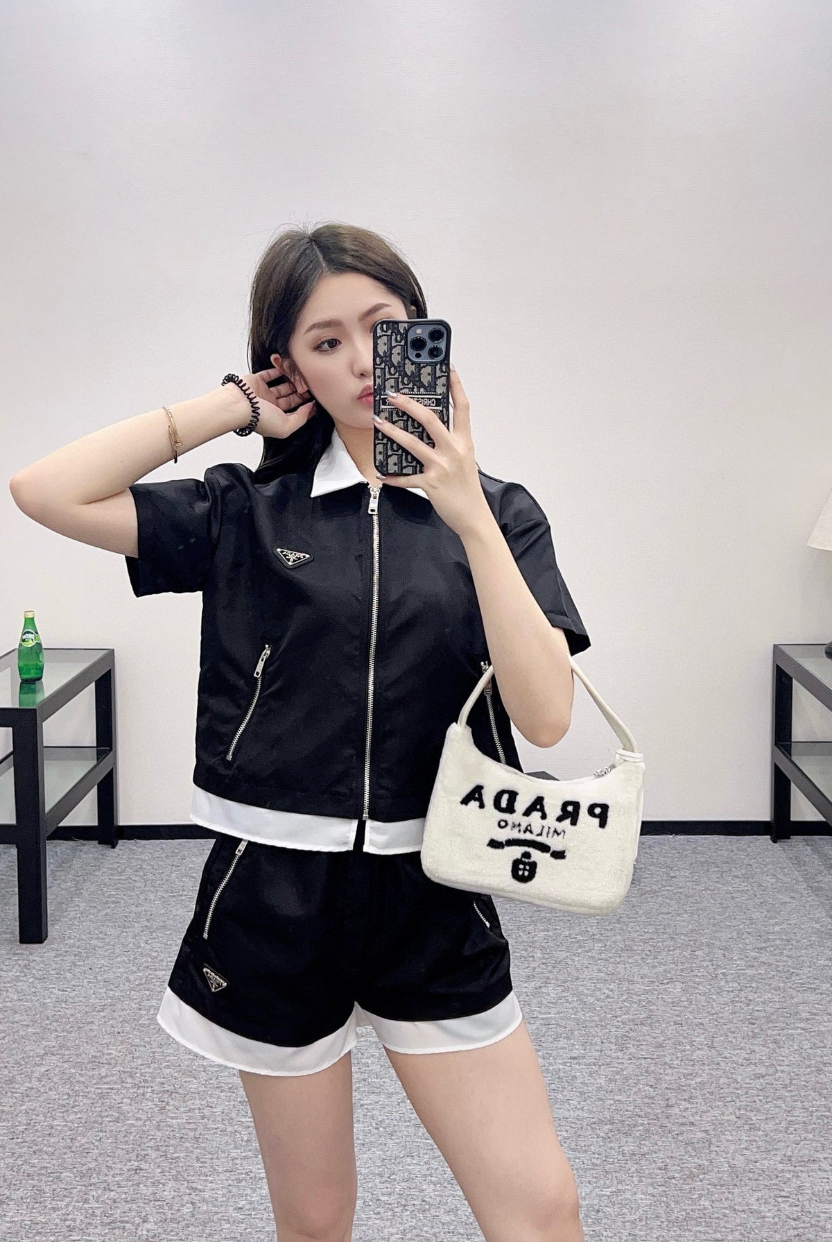 P fashion short-sleeved and shorts set 0725052812