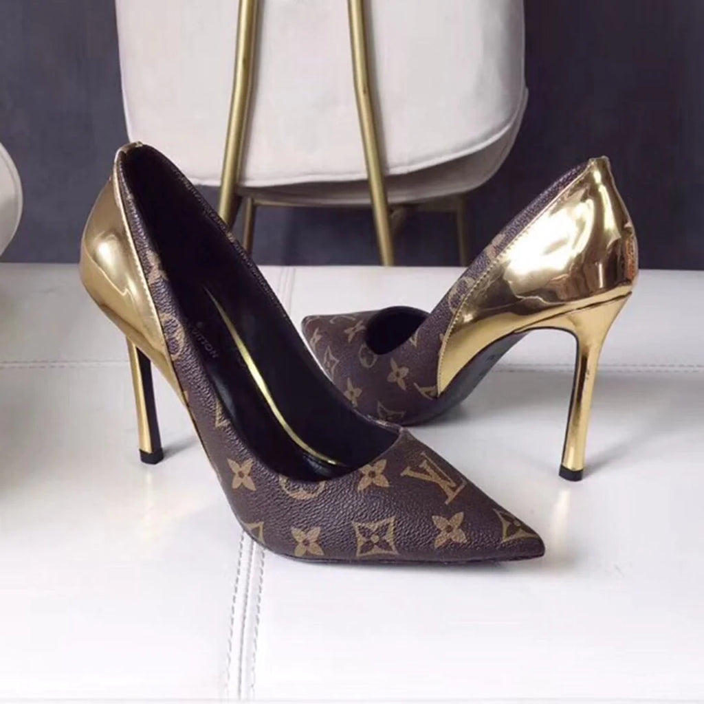 New fashionable and versatile presbyopia 7.5cm high heels 1024022118
