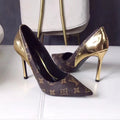 New fashionable and versatile presbyopia 7.5cm high heels 1024022118