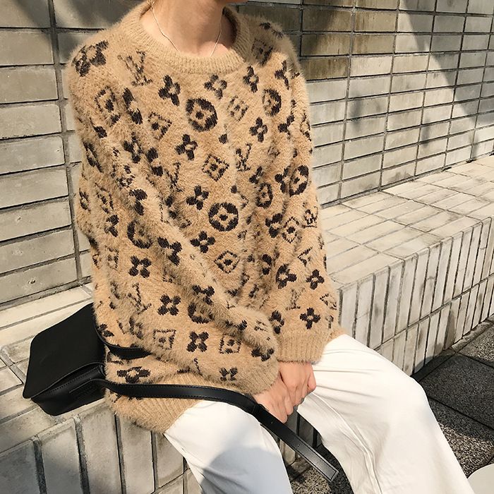 Thickened pullover outer knitted sweater 1024110126