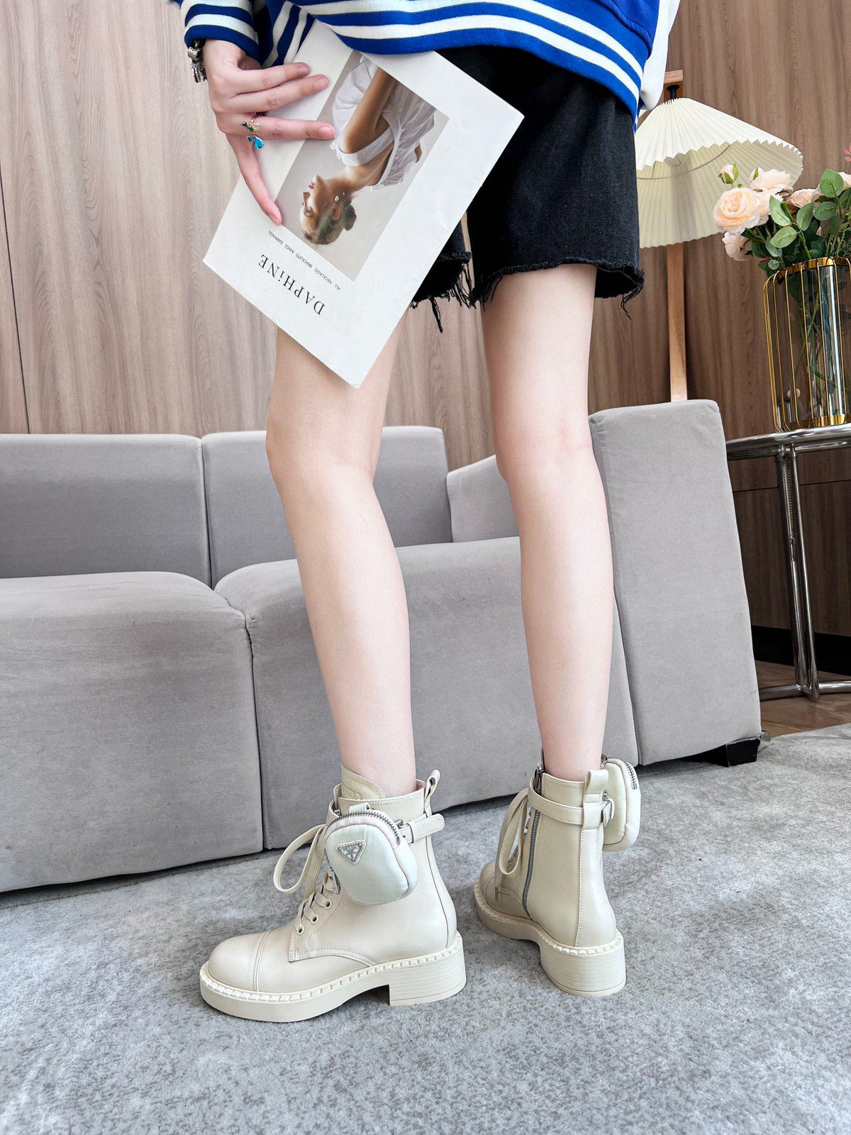 2023SSS launches P brand bag short boots XC0423081004