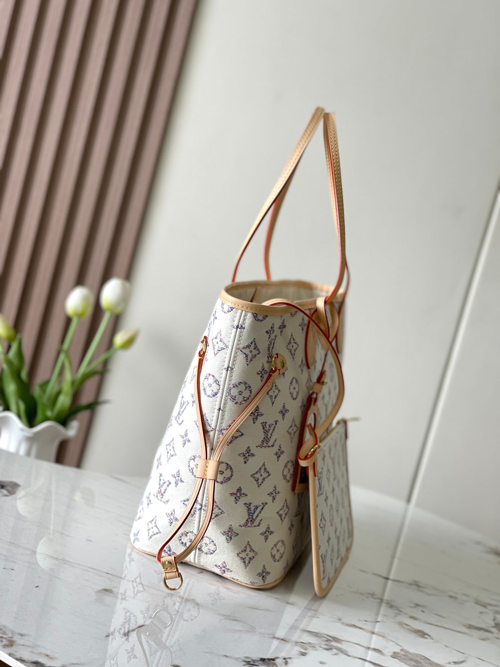 L fashion gradient logo tote bag 0724121203
