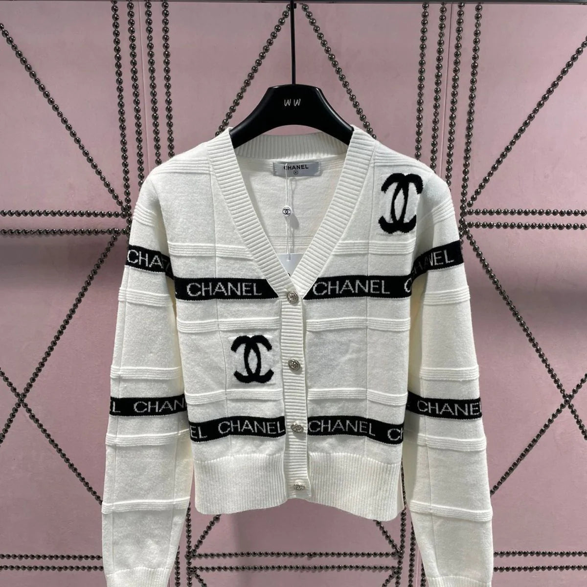 New Casual Letter Jacquard Long Sleeve Jacket 1024030610