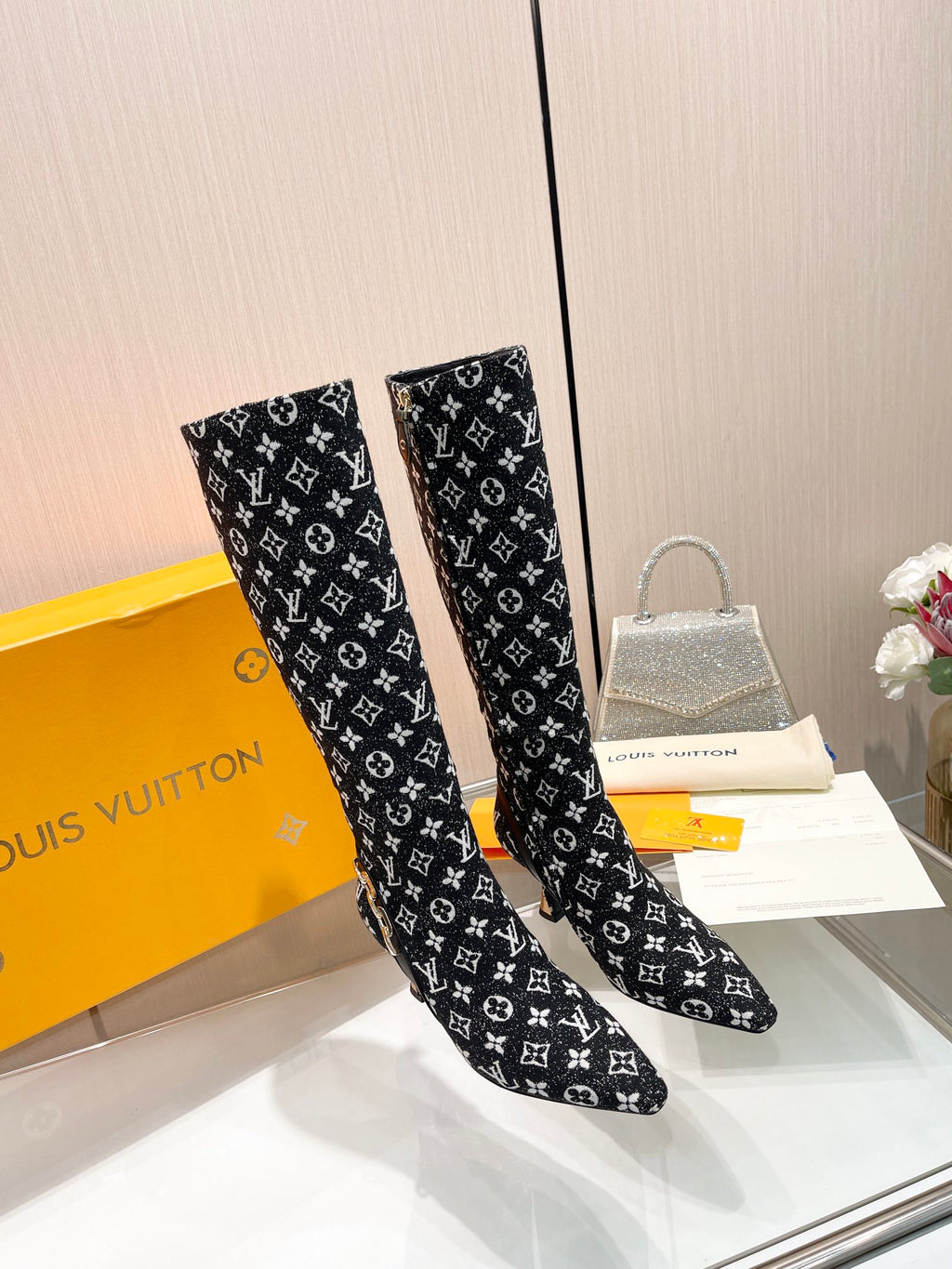 L new fashion printed leather boots 0724102308