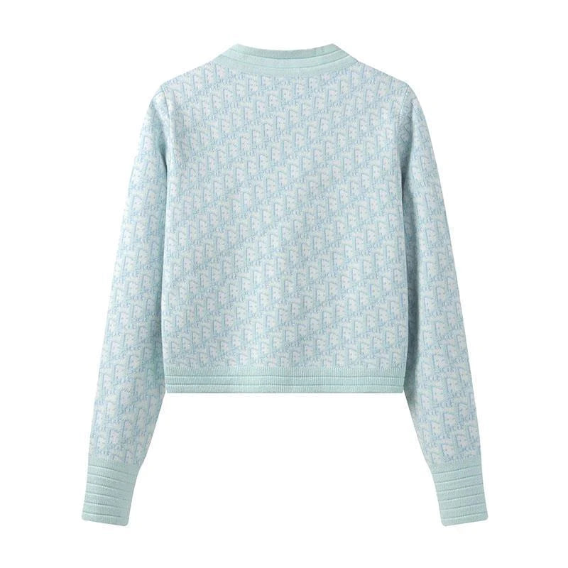 Autumn And Winter New Sweater Coat Women's Knitted Cardigan Short Top-PD05202310406