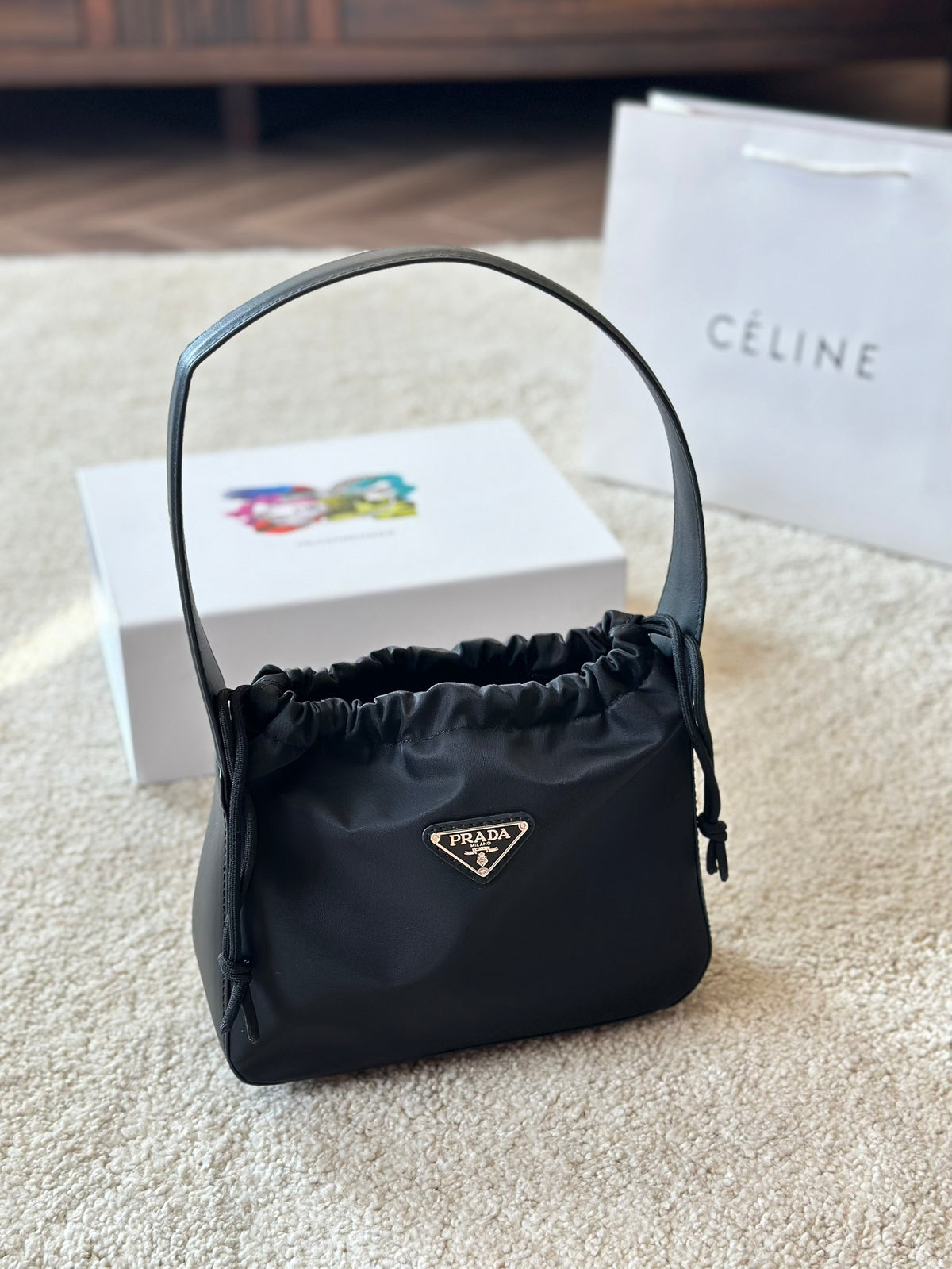 P Fashion Nylon Underarm Bag 0724071704