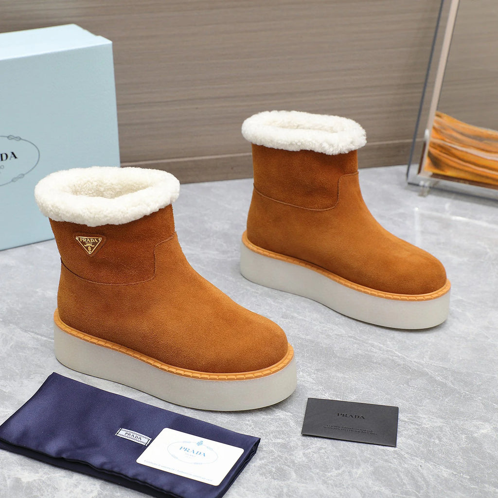 New versatile thick soled wool boots 1024110107