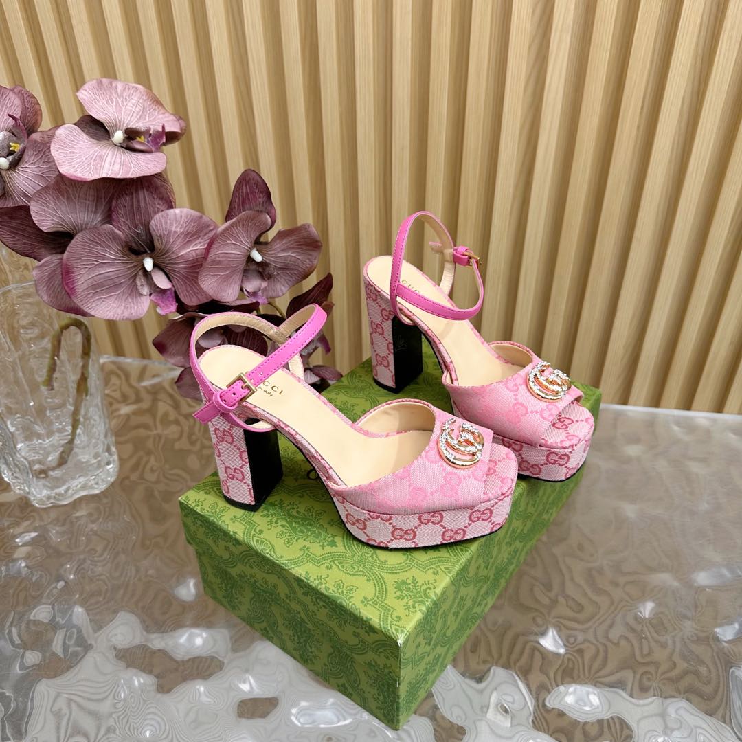 G new fashion ladies printed high heels 0725042006