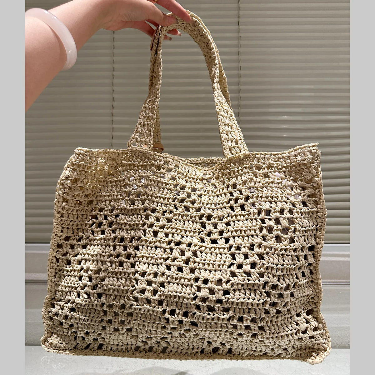 L Braided Tote Bag 1025070405