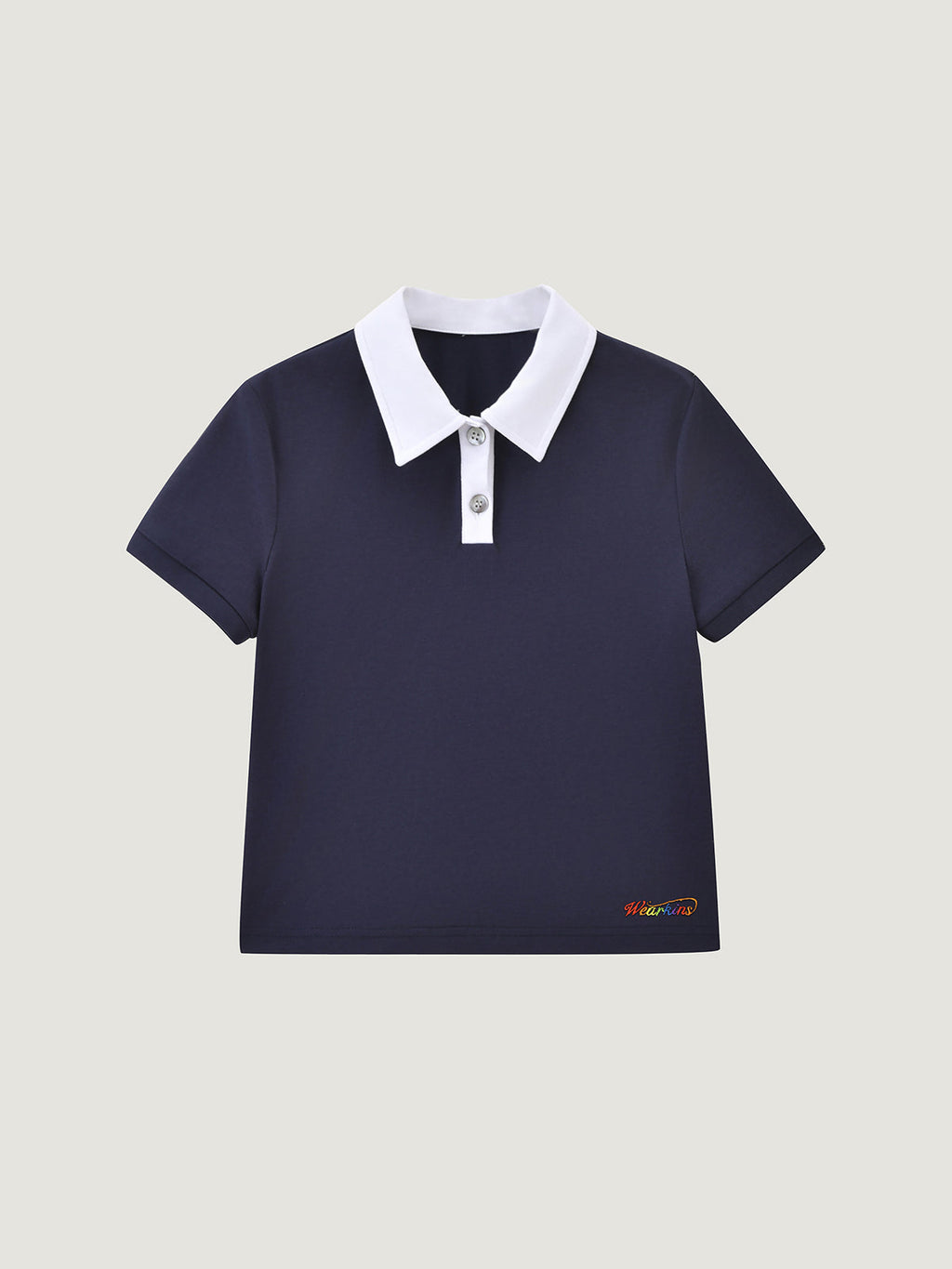 Princess Collar Family Matching Crop Polo Tee For Adults | KINS CLASS