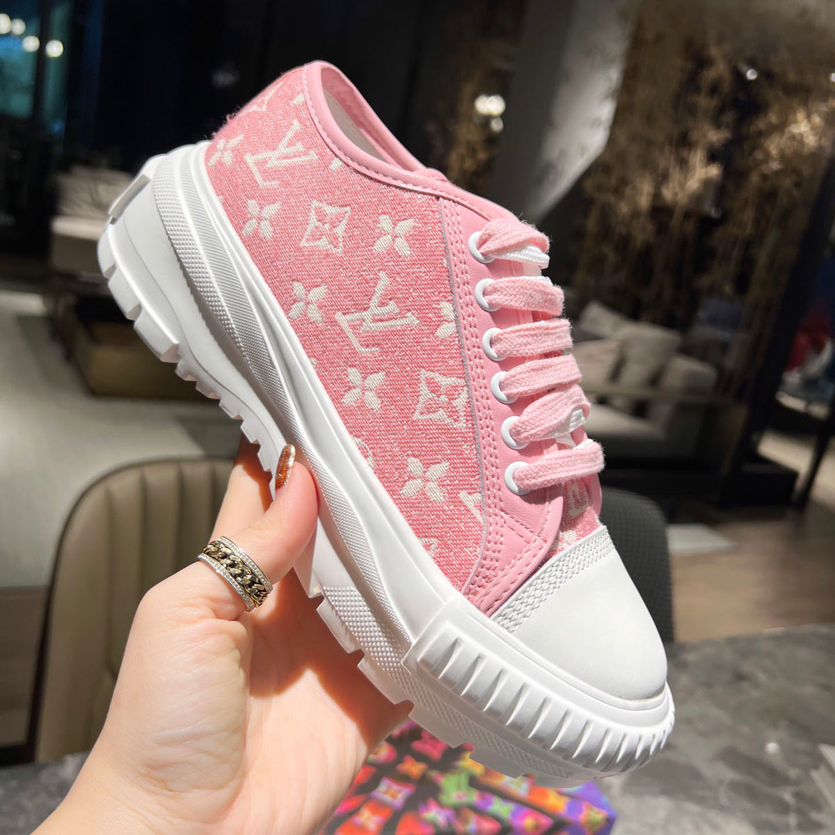 L Monogram Denim Squad Sneaker 1824071803