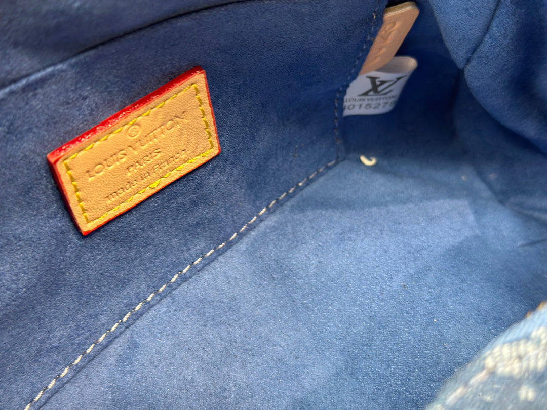 Vintage denim handbag 1824041108