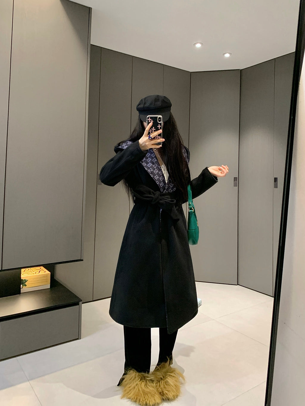 Takin wool double-sided woolen trench coat 0724101112