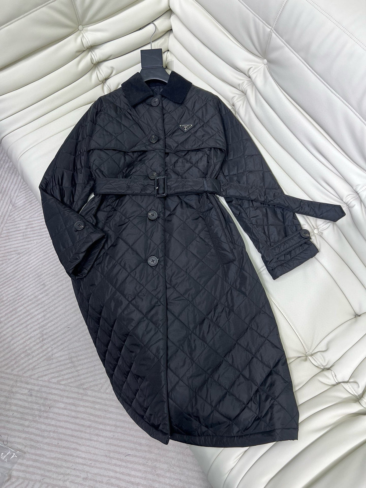 PRA Lapel long cotton coat 1824120908