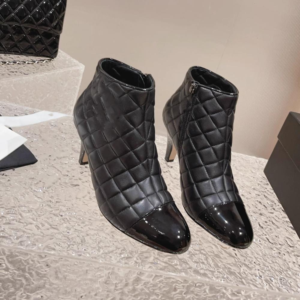 Fashion And Versatile High Heel Short Boots 1023120405
