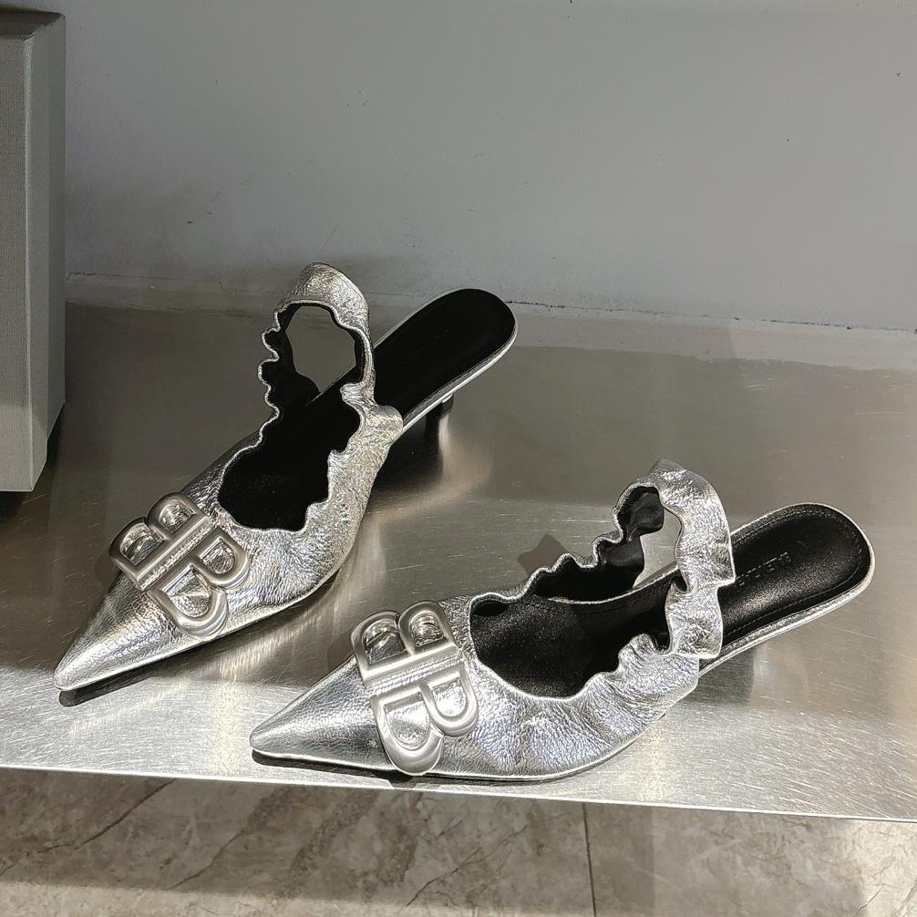 BB pointed toe sandals single shoes high heels 0725042808