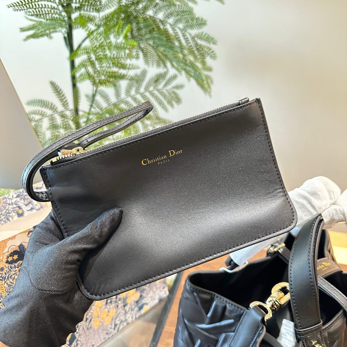 Dio fashion large cannage pattern Toujours handbag 0724082802