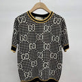 Fashion Knitted Round Neck Short Sleeves PD10062745